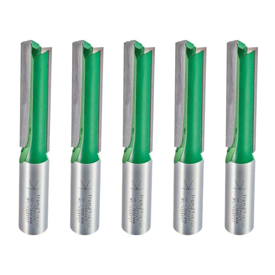 Trend Tools CR/KFP/5 Trend Craft Pro 12.7Mm X 50Mm (1/2) Shank Worktop Router Cutter Bits - 5 Piece Kitchen Fitters Pack