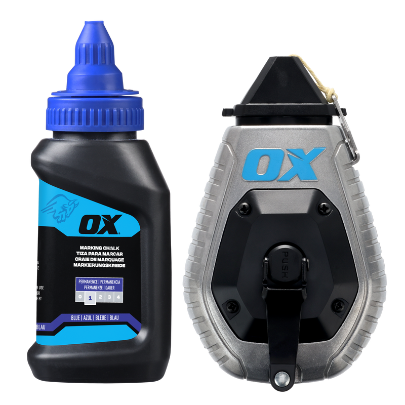 Pro 30m/100' Aluminum Chalk Reel Value Pack - Kevlar Bold Line / 6:1 Gear Ratio