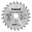 Trend Tools CSB/13024 Trend Wood Circular Saw Blade 130Mm X 20Mm X 24T