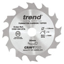 Trend Tools CSB/13612TA Trend Wood Cordless Circular Saw Blade 136Mm X 20Mm X 12T