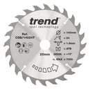 Trend Tools CSB/14024T Trend Wood Cordless Circular Saw Blade 140Mm X 20Mm X 24T