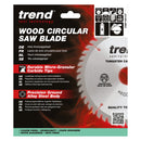 Trend Tools CSB/16012T Trend Wood Cordless Circular Saw Blade 160Mm X 20Mm X 12T