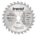 Trend Tools CSB/16028T Trend Wood Cordless Circular Saw Blade 160Mm X 20Mm X 28T