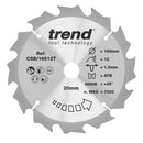 Trend Tools CSB/16512T Trend Wood Cordless Circular Saw Blade 165Mm X 20Mm X 12T