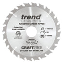 Trend Tools CSB/16524TB Trend Wood Cordless Circular Saw Blade 165Mm X 30Mm X 24T