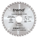 Trend Tools CSB/16540TB Trend Wood Cordless Circular Saw Blade 165Mm X 30Mm X 40T