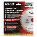 Trend Tools CSB/16548B Trend Wood Circular Saw Blade 165Mm X 20Mm X 48T