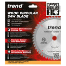 Trend Tools CSB/16842T Trend Wood Cordless Circular Saw Blade 168Mm X 20Mm X 42T