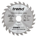 Trend Tools CSB/18424A Trend Wood Circular Saw Blade 184Mm X 30Mm X 24T
