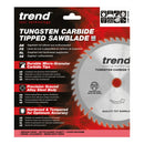 Trend Tools CSB/18430 Trend Wood Circular Saw Blade 184Mm X 16Mm X 30T