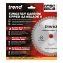 Trend Tools CSB/18440A Trend Wood Circular Saw Blade 184Mm X 30Mm X 40T