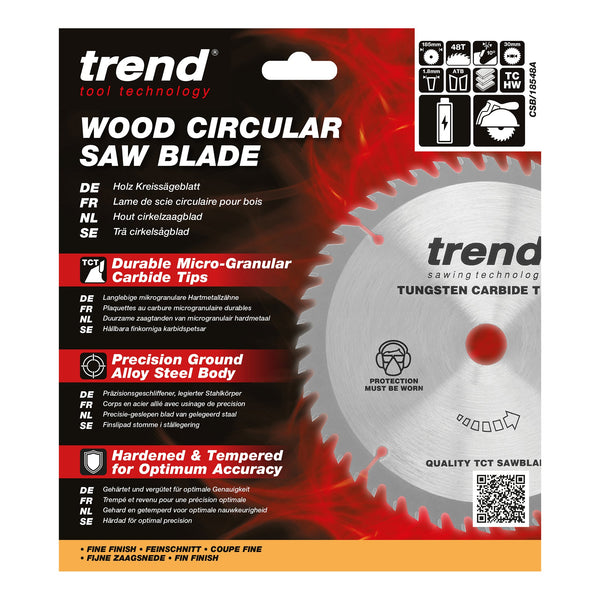 Trend Tools CSB/18548A Trend Wood Cordless Circular Saw Blade 185Mm X 30Mm X 48T