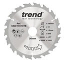 Trend Tools CSB/19018TB Trend Wood Cordless Circular Saw Blade 190Mm X 30Mm X 18T