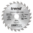 Trend Tools CSB/19024 Trend Wood Circular Saw Blade 190Mm X 30Mm X 24T