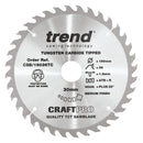 Trend Tools CSB/19036TC Trend Wood Cordless Atbr Circular Saw Blade 190Mm X 30Mm X 36T