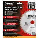 Trend Tools CSB/19036TC Trend Wood Cordless Atbr Circular Saw Blade 190Mm X 30Mm X 36T