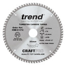 Trend Tools CSB/21072 Trend Wood Circular Saw Blade 210Mm X 30Mm X 72T