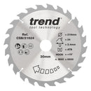 Trend Tools CSB/21624 Trend Wood Circular Saw Blade 216Mm X 30Mm X 24T