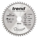 Trend Tools CSB/21648 Trend Wood Circular Saw Blade 216Mm X 30Mm X 48T