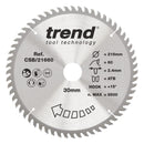 Trend Tools CSB/21660 Trend Wood Circular Saw Blade 216Mm X 30Mm X 60T