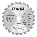 Trend Tools CSB/23024 Trend Wood Circular Saw Blade 230Mm X 30Mm X 24T