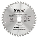 Trend Tools CSB/23040 Trend Wood Circular Saw Blade 230Mm X 30Mm X 40T