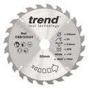 Trend Tools CSB/23524 Trend Wood Circular Saw Blade 235Mm X 30Mm X 24T