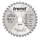 Trend Tools CSB/23536 Trend Wood Circular Saw Blade 235Mm X 30Mm X 36T