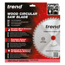 Trend Tools CSB/25040 Trend Wood Circular Saw Blade 250Mm X 30Mm X 40T