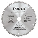 Trend Tools CSB/25080 Trend Wood Circular Saw Blade 250Mm X 30Mm X 80T