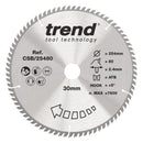Trend Tools CSB/25480 Trend Wood Circular Saw Blade 254Mm X 30Mm X 80T