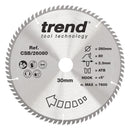 Trend Tools CSB/26080 Trend Wood Circular Saw Blade 260Mm X 30Mm X 80T