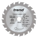 Trend Tools CSB/8520 Trend Wood Circular Saw Blade 85Mm X 10Mm X 20T