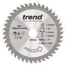 Trend Tools CSB/AP14042 Trend Aluminium/Plastic Circular Saw Blade 140Mm X 20Mm X 42T