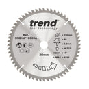 Trend Tools CSB/AP19060A Trend Aluminium/Plastic Circular Saw Blade 190Mm X 20Mm X 60T