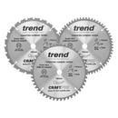 Trend Tools CSB/CC184/3PK Trend Wood Cordless Mitre Saw Blade 184Mm X 16Mm X 24/48/60T, 3 Pack
