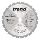Trend Tools CSB/CC18524T Trend Wood Cordless Mitre Saw Blade 185Mm X 20Mm X 24T