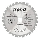 Trend Tools CSB/CC21030B Trend Wood Mitre Saw Blade 210Mm X 25.4Mm X 30T