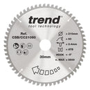 Trend Tools CSB/CC21060 Trend Wood Mitre Saw Blade 210Mm X 30Mm X 60T