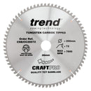 Trend Tools CSB/CC25072 Trend Wood Mitre Saw Blade 250Mm X 30Mm X 72T
