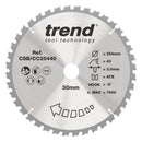 Trend Tools CSB/CC25440 Trend Wood Mitre Saw Blade 254Mm X 30Mm X 40T