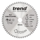 Trend Tools CSB/CC25460 Trend Wood Mitre Saw Blade 254Mm X 30Mm X 60T