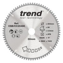 Trend Tools CSB/CC25480 Trend Wood Mitre Saw Blade 254Mm X 30Mm X 80T