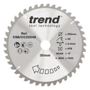 Trend Tools CSB/CC25548 Trend Wood Mitre Saw Blade 255Mm X 30Mm X 48T