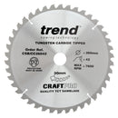 Trend Tools CSB/CC26042 Trend Wood Mitre Saw Blade 260Mm X 30Mm X 42T