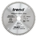 Trend Tools CSB/CC26072 Trend Wood Mitre Saw Blade 260Mm X 30Mm X 72T