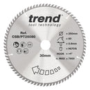Trend Tools CSB/PT25080 Trend Laminate/Hpl Circular Saw Blade 250Mm X 30Mm X 80T