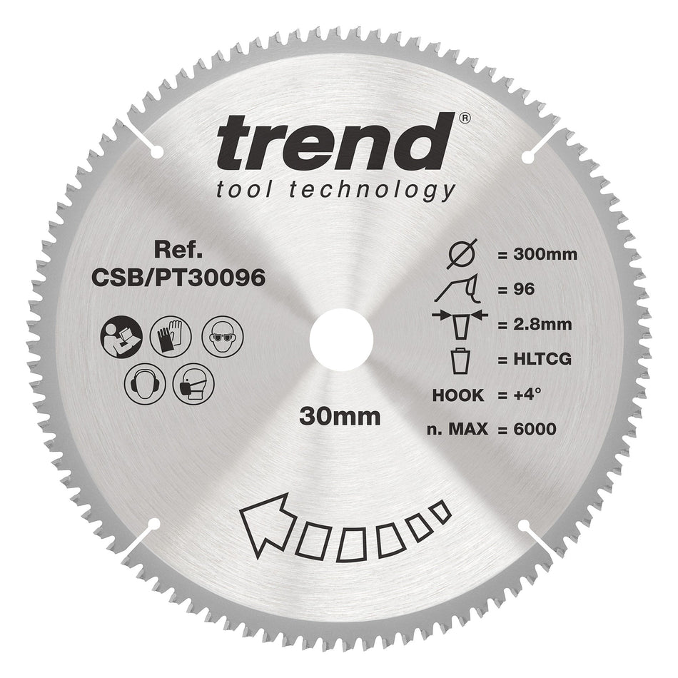 Trend Tools CSB/PT30096 Trend Laminate/Hpl Circular Saw Blade 300Mm X 30Mm X 80T