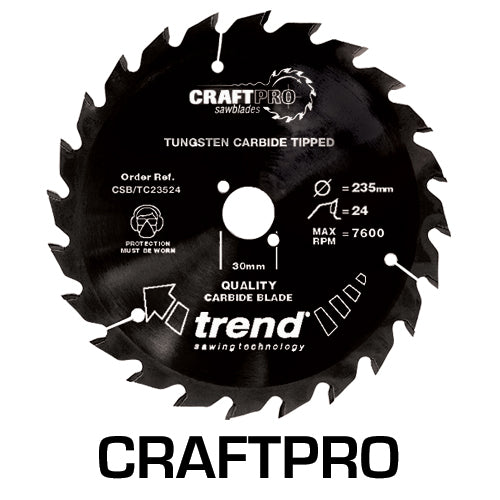 Trend Tools CSB/TC25060 Trend Wood Circular Saw Blade 250Mm X 30Mm X 60T