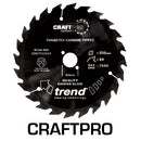 Trend Tools CSB/TC25060 Trend Wood Circular Saw Blade 250Mm X 30Mm X 60T